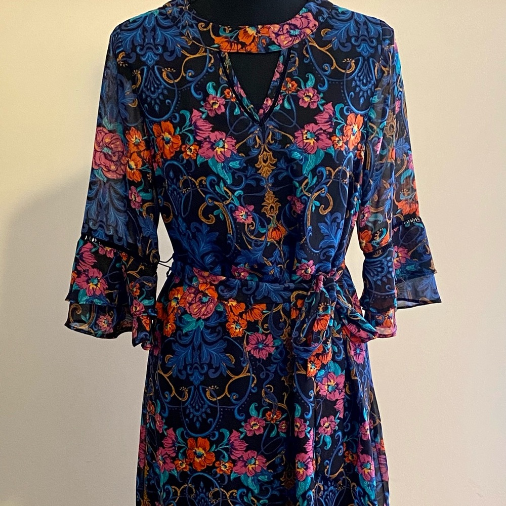 A. Byer multi colored mini dress